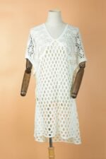 Gwen V-neck Crochet Cover-up - Image 3