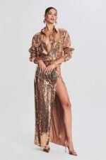 Heloise Sequins High Slit Set