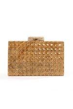 Hollow Out Wicker Acrylic Clutch Bag - Image 8