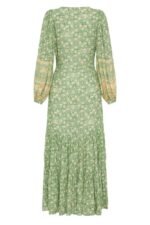 Ina Splice Printed Button Up Maxi Gown Dress - Image 7