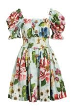 Ivy Printed Shirred Bodice Flare Mini Dress - Image 7