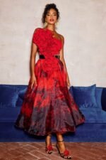 Ivy Ruffle One Shoulder Corset Top - Image 5