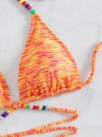 Jade Printed Beaded Bikini - Image 4