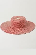 Janey Stripe Braid Boater Hat