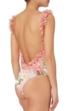 Jean Printed Ruffle Twp-pieces Swim Set - Image 4