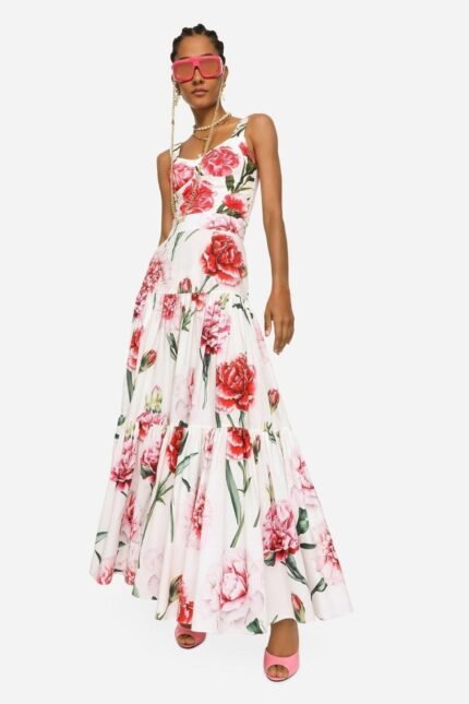 Jemima Printed Tiered Strap Maxi Set