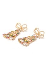 Jingle Bells Diamante Drop Earrings - Image 3