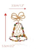 Jingle Bells Diamante Drop Earrings - Image 4