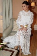 Joa Embroidered Lace Trimmed Flare Maxi Dress - Image 14