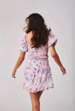 Judith Printed Ruffle Shirred Tiered Mini Dress - Image 6