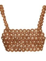 June Crochet Pearl Crop Camisole - Image 2