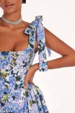 Kacey Hydrangea Printed Strap Maxi Dress - Image 2