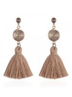 Kanna Whirlpool Tassel Earrings - Image 3
