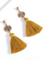 Kanna Whirlpool Tassel Earrings - Image 6