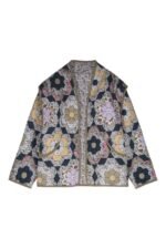 Kaylani Floral Printed Convertible Quilted Jacket - Image 6