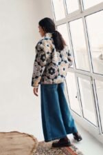 Kaylani Floral Printed Convertible Quilted Jacket - Image 4