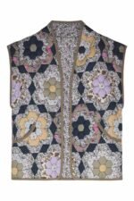 Kaylani Floral Printed Convertible Quilted Jacket - Image 7