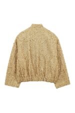Kimberley Collared Metallic Sequins Jacket - Image 10