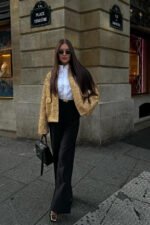 Kimberley Collared Metallic Sequins Jacket - Image 5