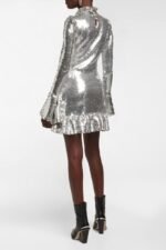 Kristin Ruffle Sequins Mini Dress - Image 2
