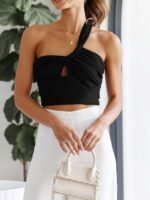 Laura One Shoulder Crop Top - Image 6