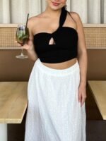Laura One Shoulder Crop Top - Image 9
