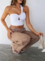 Laura One Shoulder Crop Top - Image 2