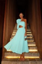 Lea Flower Cut-out Midi Dress - Image 8