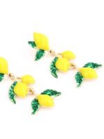 Lemon Tree Diamante Drop Earrings - Image 2