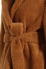 Letitia Belted Tassel Vegan Fur Overcoat - Image 10