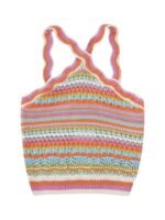Livia Striped Halter Knit Top
