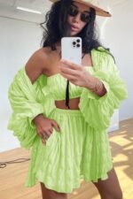 Lola Textured Chiffon Three-pieces Set - Image 9