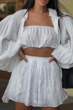 Lola Textured Chiffon Three-pieces Set - Image 2