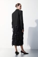 Louisa Leather-Tasseled Wool Coat - Image 4