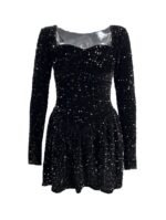 Lucia Sequins Sweetheart Mini Dress - Image 7
