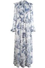 Lucile Printed Ruffle Flare Chiffon Maxi Dress - Image 3