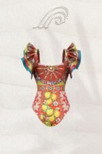 Lucinda Printed Ruffle Two-pieces Swim Set - Image 5