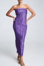 Lyuba Plisse Strapless Set - Image 2