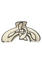 Magnolia Flower Contrast Line Art Hair Claw - Image 4