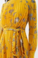 Marilyn Printed Plisse Chiffon Maxi Dress - Image 3