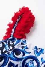 Martha Printed Gathered Two-pieces Swim Set - Image 4