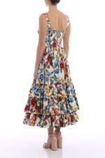 Morgan Floral Printed Tiered Midi Dress - Image 2