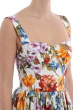 Morgan Floral Printed Tiered Midi Dress - Image 4