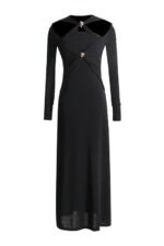 Nita Cut-out Cross Bodice Midi Knit Dress - Image 4