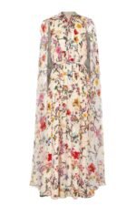 Nola Round Neck Cape Sleeves Maxi Dress - Image 8