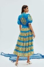 Nydia Floral Puff Sleeve Maxi Dress - Image 4