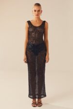 Odelia Backless Sequins Midi Dress - Image 11