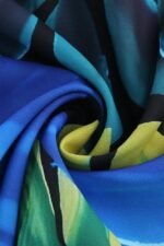 Odelia Printed Knot Flare Maxi Slip Dress - Image 7