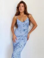 Orchid Printed Maxi Slip Dress - Image 2