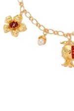 Pancy Pomegrante Flower Necklace - Image 3